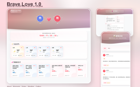 Brave Love for WordPress 发布